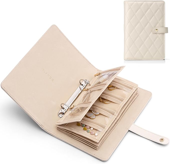 Vlando Teacher Gifts for Women, Travel Jewelry Organizer Case, Jewelry Storage by VLANDO
