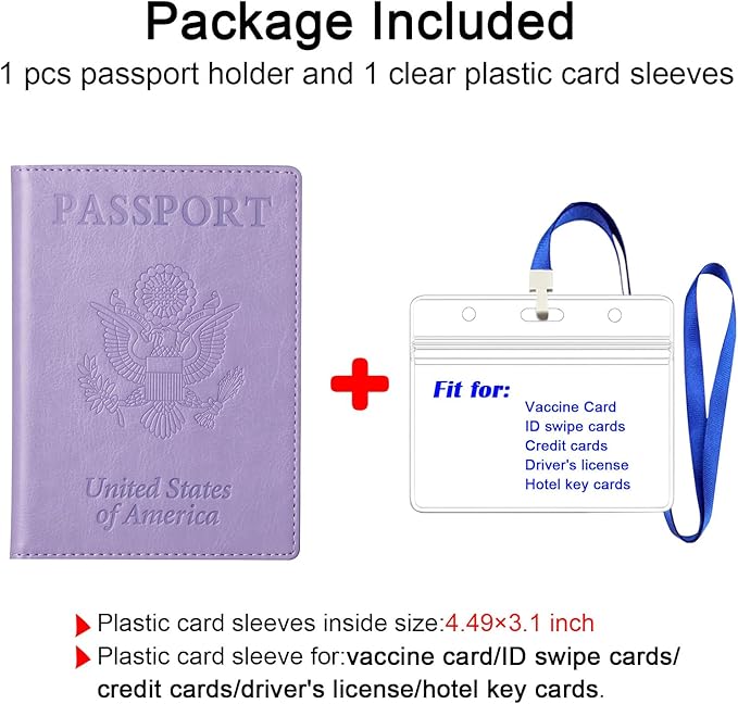 TIGARI Passport Holder for Travel Women Men, PU Leather Passport Wallet Cover - Image 5
