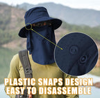 Sun Hats for Men Women Fishing Hat UPF 50+ Breathable Wide Brim Summer UV - Image 3