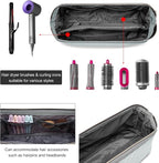 Hair Tools Travel Bag for Shark Flexstyle Dyson, Quilted Hair Tool Organizer Bag, Gift for Women Hair Accessories Tools Storage Bag, Travel Hairdryer Portable Bag for Women, Grey