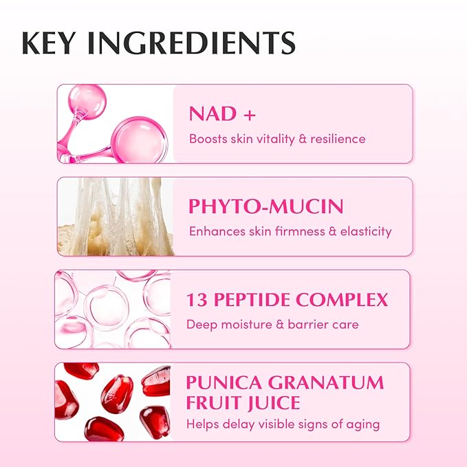 EQQUALBERRY NAD+ Peptide Boosting Cream – Collagen-Enhancing Moisturizer for Skin Elasticity, Healthy Aging&Wrinkle Care – Korean Skincare Anti-Aging Face Cream with Peptides (1.69 fl.oz / 50ml)