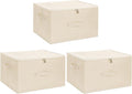 ANMINY 3PCS Storage Bins with Zipper Lids 51.9 Qt Lidded Fabric Storage Boxes by ANMINY