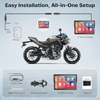 WonVon 5 Inch Motorcycle Carplay GPS Navigation System - Image 9