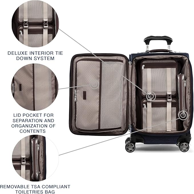 Travelpro Platinum Elite Softside Expandable Carry on Luggage, 8 Wheel Spinner - Image 5