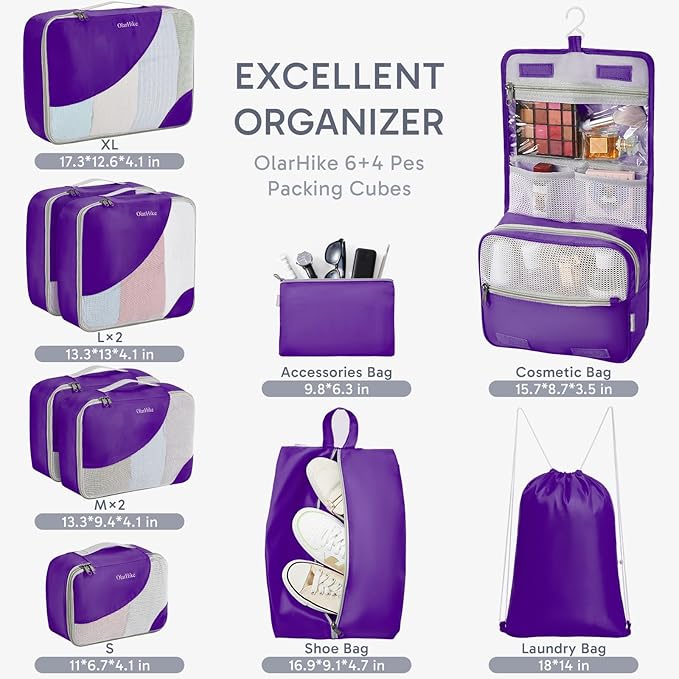 ALL INCLUDED 10 Set Durable Packing Cubes - Image 2