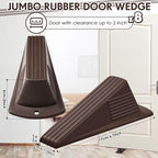 Frienda 8 Pcs Jumbo Door Stoppers Heavy Duty Door Stopper Tall up to 2inch Tall - Image 2