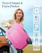 Slohif Luggage Cover for Suitcase Tsa Approved Protector - Image 3
