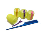 Kamay's Hair Rollers Curlers Rollers With 12 Duckbill Sectioning Clips 1 Comb Used for Hair Styling Self Grip Rollers(12PCS 48mm 1-1/2")