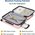 KYME 22-Inch Hardside Small Suitcase, 100% PC Hard Shell - Image 5