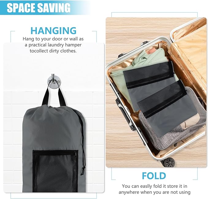 Laundry Bag Backpack, Extra Large Travel Laundry Bag - Image 6