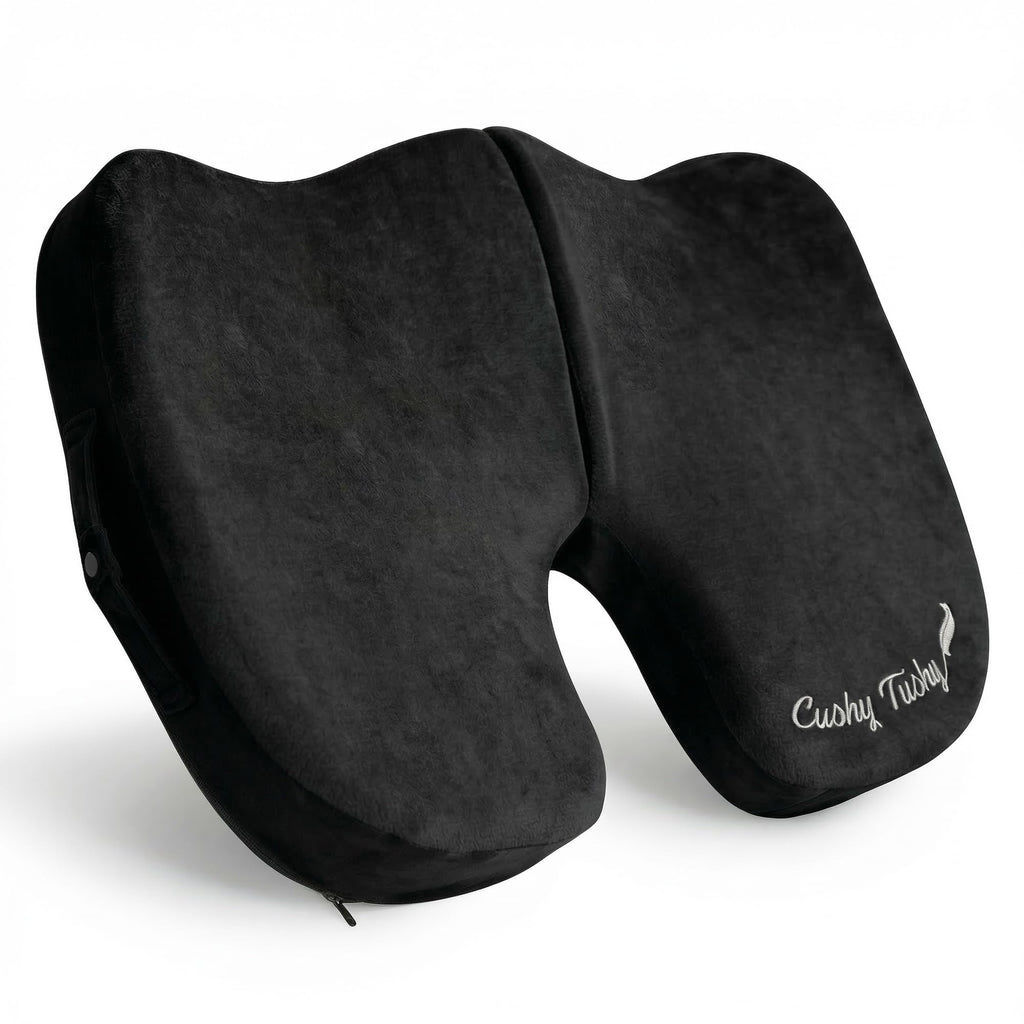 Premium Slim Foldable Travel Seat Cushion (Black / Slim)
