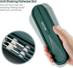 Travel cutlery set, 18/8 stainless steel cutlery, Reusable utensils set - Image 2