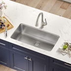 KRAUS Dex 33-inch Undermount 16 Gauge Stainless Steel Single Bowl Kitchen Sink - Image 7