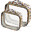 TSA Approved Travel Toiletry Bag, 2 Pack Clear Makeup Bags by FAYORORY