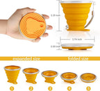IYYI Silicone Collapsible Travel Cup, 9.22oz Folding Camping Cup - Image 6