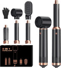 5 in 1 Blow Dryer Brush, Upgrade Hair Dryer Brush Set Negative Ion Air Styler Curling Wrap Air Curler, Hot Air Brush Curling Iron Hair Styling Tools As A Gift for Straight/Curl/Dry/Smooth