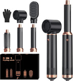 5 in 1 Blow Dryer Brush, Upgrade Hair Dryer Brush Set Negative Ion Air Styler Curling Wrap Air Curler, Hot Air Brush Curling Iron Hair Styling Tools As A Gift for Straight/Curl/Dry/Smooth