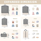 BAGAIL 4 Set/6 Set/8 Set Compression Packing Cubes Travel Accessories - Image 2