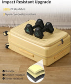aji Expandable Top Open 26 Inch Checked Luggage - Image 6