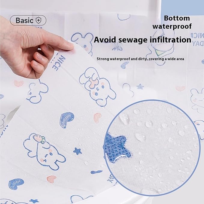 Disposable toilet seat cover, 30 pieces of oversized waterproof toilet seat - Image 3