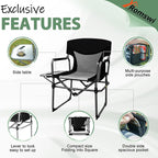 Romswi Director Chairs for Outdoor, Folding Camping Chair, Compact Directors - Image 8