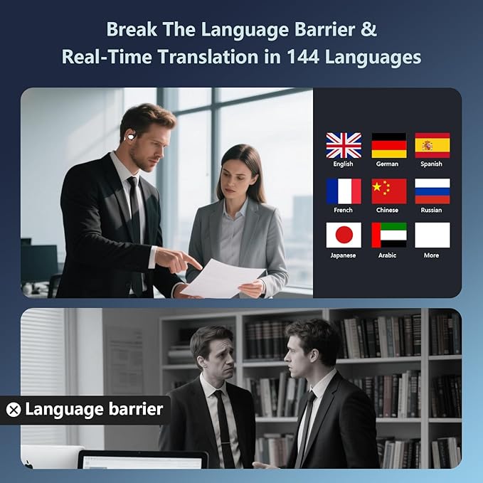 AI Language Translation Earbuds Real Time, Audifonos Traductores Inglés Español - Image 2