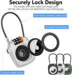 Compatible with Apple AirTag Secure Lock with Wire Cable, 3-Digit Combination - Image 5