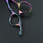 6-Inch Left Handed Hairdresser Hairdresser Scissors Set (6 inches, 2 Pieces-C)