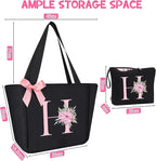 Vavabox Tote Bag, A-Z Initial Monogrammed Waterproof Tote Bag, Bridesmaid Gifts - Image 3