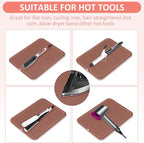 Quccefods Heat Resistant Mat Large Silicone Hot Hair Tools Mat for Curling Irons Flat Iron Hair Straightener Vanity Mat Portable Hair Styling Tools Hot Pad Vanity Organizers