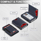Wallet for Men Wallet with Slim Pop Up Card Holder 9-13 Cards, Bifold - Image 5