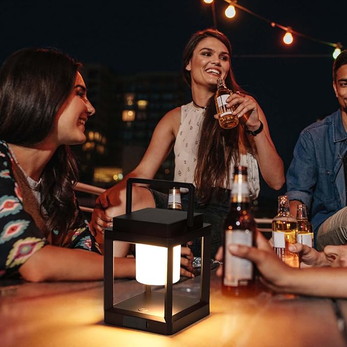 LETRY Outdoor Table Lamp, Brightness LED Nightstand Lantern, Portable - Image 6