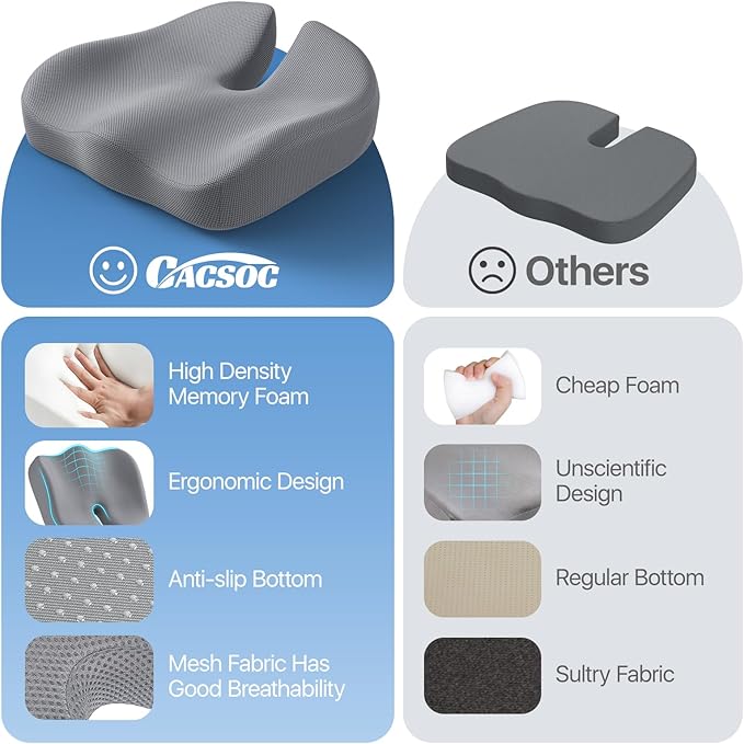 Seat Cushion, Extra Large Memory Foam Cushion - Image 6
