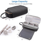 2IN1 Hair Tools Travel Bag with Heat Resistant Mat for Shark Flexstyle, Flat Irons, Straighteners, Curling Iron, Hair Dryer Case Compatible with Revlon One-Step Hair Dryer, Hair Essentials