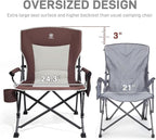 EVER ADVANCED Oversized Folding Camping Chair, - Image 4