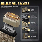 BESTBOMG® Hair Clippers for Men, Professional Hair Clippers, Beard Trimmer& Rechargeable Shaver Set, Metal T-Blade, LED Display, Barber Hair Cutting Kit for Men Grooming & Gifts, BS-807E (Bronze)