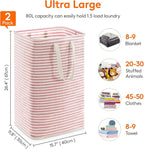 Lifewit 2 Pack Laundry Hamper Large Collapsible Laundry Basket, Freestanding - Image 3