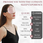 Silk Sleep Mask Eye Cover, 100% Mulberry Silk Women Men Eye Mask - Image 4