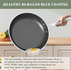 Nuwave 7pc Cookware Set Healthy Duralon Blue Ceramic Nonstick Coated, Diamond - Image 7