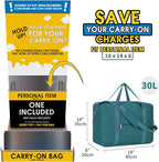 For Spirit Airlines Personal Item Bag 18x14x8 Foldable Travel Duffel Bag - Image 2