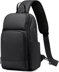 FENRUIEN Crossbody Sling Bag for Men, Water Resistant One Shoulder Backpack by FENRUIEN