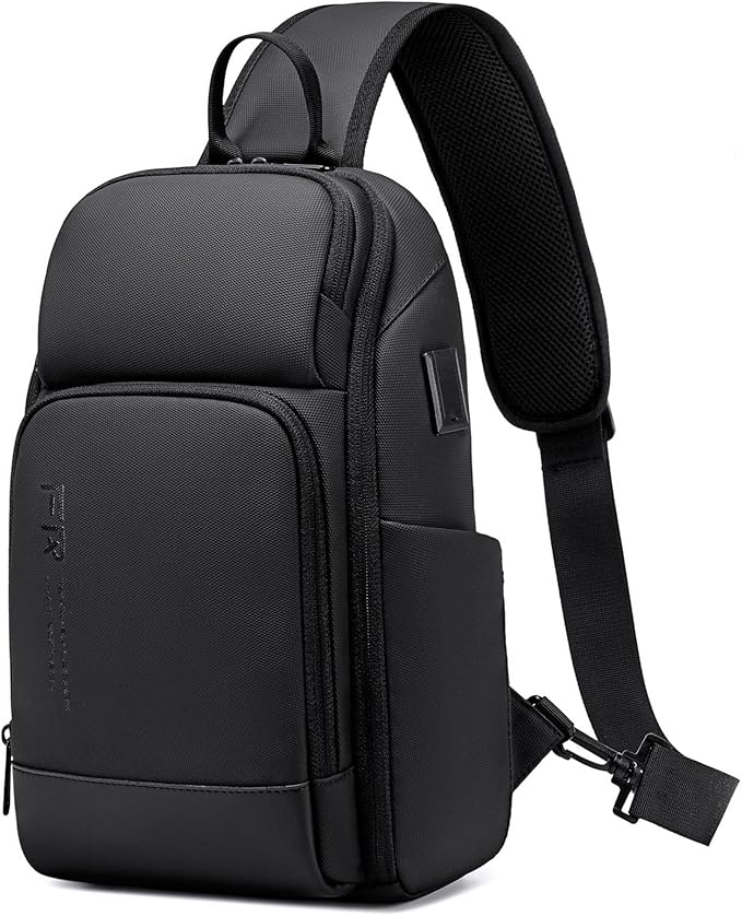 FENRUIEN Crossbody Sling Bag for Men, Water Resistant One Shoulder Backpack by FENRUIEN