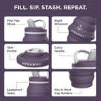 HYDAWAY 25oz Collapsible Water Bottle - Image 4