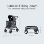 Familidoo Q1 Multi-Use Kids Wagon Stroller – Foldable, Lightweight & All-Terrain - Image 6
