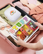 2 Pcs Snack Pouch Chenille Letter Clear Zipper Snack Bag, Nylon Snack Pouch - Image 7