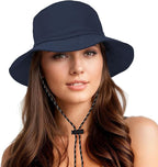 Durio Waterproof Bucket Hats for Woman UPF 50+ Sun Hat UV Protection Packable by DURIO