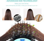 Hot Air Brush, Aima Beauty Professional One Step Hair Dryer & Volumizer 4 in 1 Upgrade Anti-Scald Negative Ionic Technology for All Hair Types, Light Green