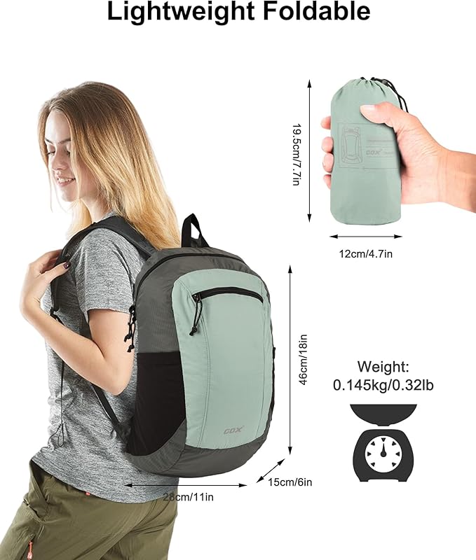 GOX Foldable 20l Backpack For Travel Lightweight Hiking Packable Daypack for - Image 2