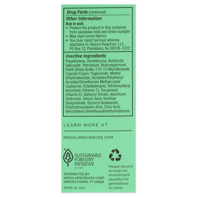 MDSolarSciences Mineral KidStick SPF 40 | Gentle Sunscreen Stick for Kids | Zinc Oxide,Vitamins C & E-| Easy Glide On,Broad-Spectrum,Fragrance-Free,Mess-Free Sun Protection-| 0.6 oz,(Pack of 2)