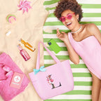Vavabox Tote Bag, A-Z Initial Monogrammed Waterproof Tote Bag, Bridesmaid Gifts - Image 6